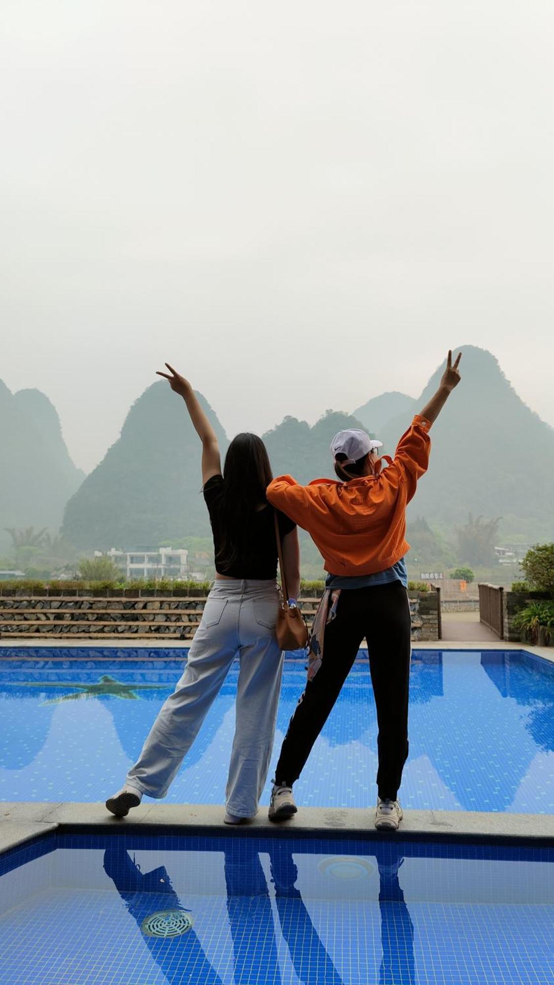 Maison d'hôtes Yangshuo Tea Cozy--One Way Free Pick Up From Airport Or Ts 4 Nights Extérieur photo